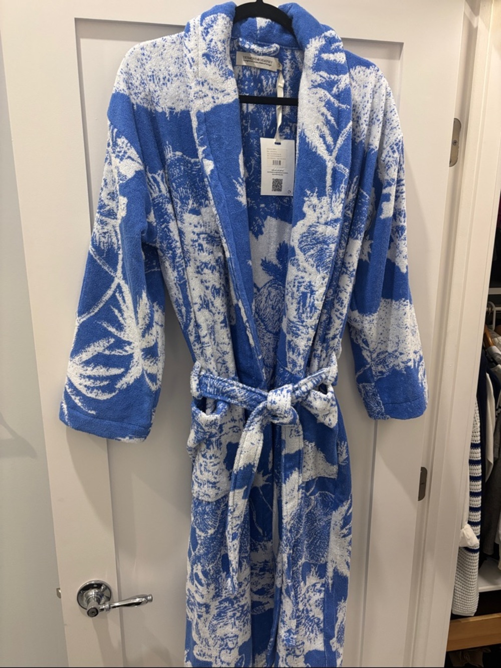 SMALL- Desmond & Dempsey NWT Toile Jungle Print Robe